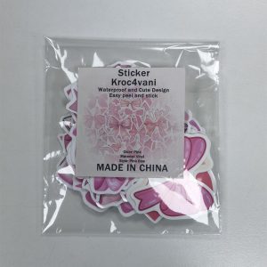 Kroc4vani 50 Pcs Pink Bow Stickers, 4x4 Inch Waterproof Aesthetic Sticker Pack for Journaling, Laptop, Water Bottle, Scrapbook, DIY Decoration